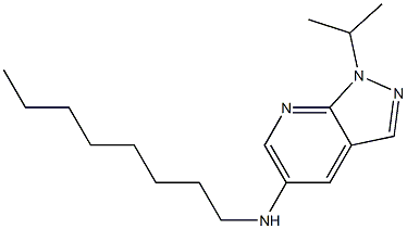 N-octyl-1-(propan-2-yl)-1H-pyrazolo[3,4-b]pyridin-5-amine Struktur