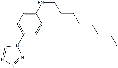 N-octyl-4-(1H-1,2,3,4-tetrazol-1-yl)aniline Struktur