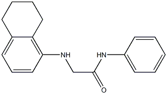 N-phenyl-2-(5,6,7,8-tetrahydronaphthalen-1-ylamino)acetamide Struktur