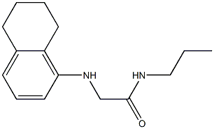 N-propyl-2-(5,6,7,8-tetrahydronaphthalen-1-ylamino)acetamide Struktur