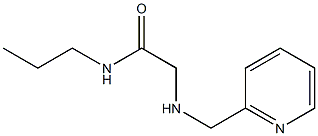 N-propyl-2-[(pyridin-2-ylmethyl)amino]acetamide Struktur