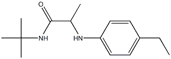 N-tert-butyl-2-[(4-ethylphenyl)amino]propanamide Struktur