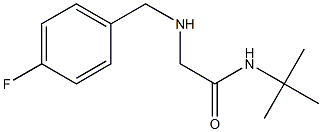 N-tert-butyl-2-{[(4-fluorophenyl)methyl]amino}acetamide Struktur