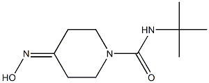 N-tert-butyl-4-(hydroxyimino)piperidine-1-carboxamide Struktur