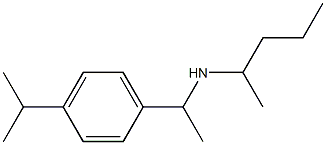 pentan-2-yl({1-[4-(propan-2-yl)phenyl]ethyl})amine Struktur