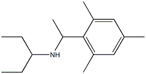 pentan-3-yl[1-(2,4,6-trimethylphenyl)ethyl]amine Struktur