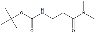 tert-butyl 3-(dimethylamino)-3-oxopropylcarbamate Struktur