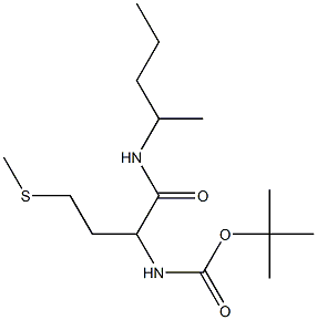 tert-butyl N-[3-(methylsulfanyl)-1-(pentan-2-ylcarbamoyl)propyl]carbamate Struktur