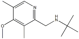 tert-butyl[(4-methoxy-3,5-dimethylpyridin-2-yl)methyl]amine Struktur