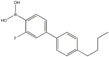 4'-Butyl-3-fluorobiphenyl-4-boronic acid Struktur