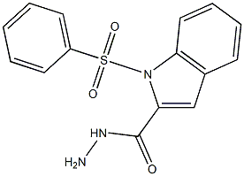 1-(PHENYLSULFONYL)-1H-INDOLE-2-CARBOHYDRAZIDE Struktur