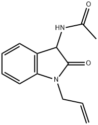 Acetamide,  N-[2,3-dihydro-2-oxo-1-(2-propen-1-yl)-1H-indol-3-yl]- Struktur