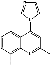 Quinoline,  4-(1H-imidazol-1-yl)-2,8-dimethyl- Struktur