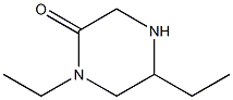 2-Piperazinone,  1,5-diethyl- Struktur