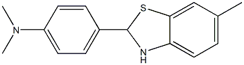 N,N-DIMETHYL-4-(6-METHYL-2,3-DIHYDROBENZO[D]THIAZOL-2-YL)BENZENAMINE Struktur