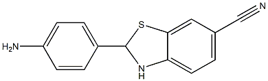 2-(4-AMINOPHENYL)-2,3-DIHYDROBENZO[D]THIAZOLE-6-CARBONITRILE Struktur