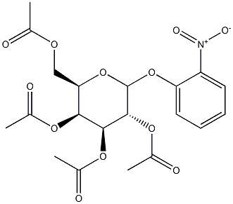 O-Nitrophenyl 2,3,4,6-tetra-O-acetyl--D-galactopyranoside Struktur