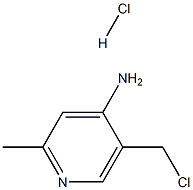 5-(chloromethyl)-2-methylpyridin-4-amine monohydrochloride Struktur