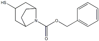 benzyl 3-mercapto-8-azabicyclo[3.2.1]octane-8-carboxylate Struktur