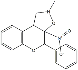 3a-nitro-2-methyl-4-phenyl-1,3a,4,9b-tetrahydro-2H-chromeno[4,3-d]isoxazole Struktur