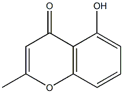 5-Hydroxy-2-methylchromone Struktur