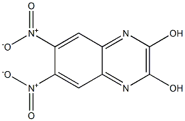 6,7-dinitro-2,3-quinoxalinediol Struktur