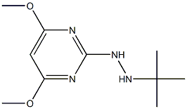 2-(2-tert-butylhydrazino)-4,6-dimethoxypyrimidine Struktur