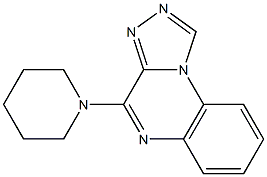 4-(1-piperidinyl)[1,2,4]triazolo[4,3-a]quinoxaline Struktur