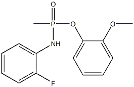 2-methoxyphenyl N-(2-fluorophenyl)-P-methylphosphonamidoate Struktur