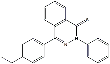 4-(4-ethylphenyl)-2-phenyl-1(2H)-phthalazinethione Struktur