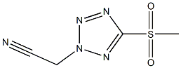 2-[5-(methylsulfonyl)-2H-1,2,3,4-tetraazol-2-yl]acetonitrile Struktur