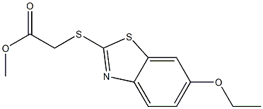 methyl [(6-ethoxy-1,3-benzothiazol-2-yl)sulfanyl]acetate Struktur