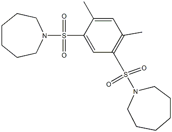 1-{[5-(1-azepanylsulfonyl)-2,4-dimethylphenyl]sulfonyl}azepane Struktur