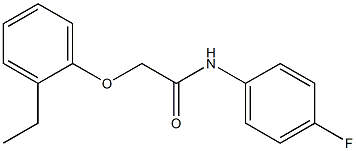 2-(2-ethylphenoxy)-N-(4-fluorophenyl)acetamide Struktur