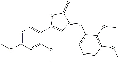 3-(2,3-dimethoxybenzylidene)-5-(2,4-dimethoxyphenyl)-2(3H)-furanone Struktur