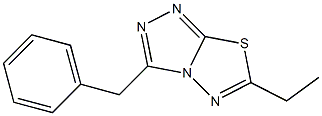 3-benzyl-6-ethyl[1,2,4]triazolo[3,4-b][1,3,4]thiadiazole Struktur