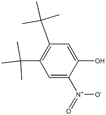 4,5-ditert-butyl-2-nitrophenol Struktur