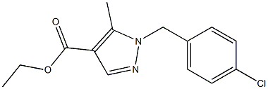 ethyl 1-(4-chlorobenzyl)-5-methyl-1H-pyrazole-4-carboxylate Struktur