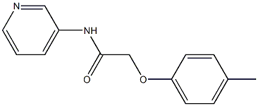 2-(4-methylphenoxy)-N-(3-pyridinyl)acetamide Struktur