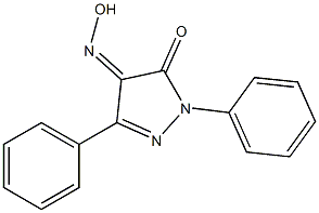 1,3-diphenyl-1H-pyrazole-4,5-dione 4-oxime Struktur