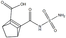 3-{[(aminosulfonyl)amino]carbonyl}bicyclo[2.2.1]hept-5-ene-2-carboxylic acid Struktur