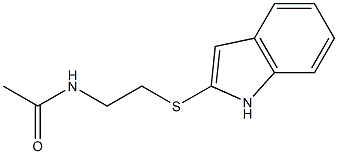 N-[2-(1H-indol-2-ylsulfanyl)ethyl]acetamide Struktur