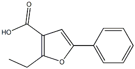 2-ethyl-5-phenyl-3-furoic acid Struktur