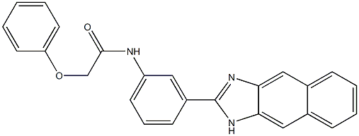 N-[3-(1H-naphtho[2,3-d]imidazol-2-yl)phenyl]-2-phenoxyacetamide Struktur