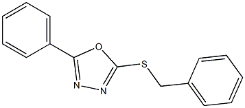 benzyl 5-phenyl-1,3,4-oxadiazol-2-yl sulfide Struktur