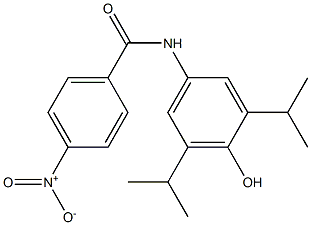 N-(4-hydroxy-3,5-diisopropylphenyl)-4-nitrobenzamide Struktur