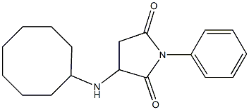 3-(cyclooctylamino)-1-phenyl-2,5-pyrrolidinedione Struktur