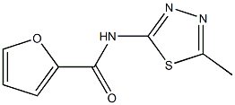 N-(5-methyl-1,3,4-thiadiazol-2-yl)-2-furamide Struktur