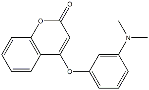 4-[3-(dimethylamino)phenoxy]-2H-chromen-2-one Struktur