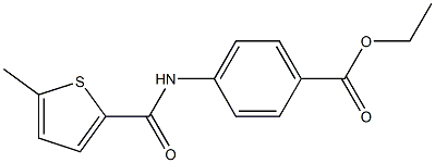 ethyl 4-{[(5-methyl-2-thienyl)carbonyl]amino}benzoate Struktur